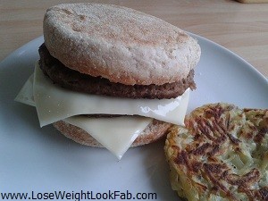 Healthy Maccie D Double Sausage Muffin