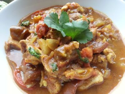 Quick and easy chicken curry